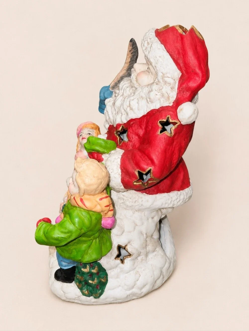 Vintage Brinn's 1992 Handcrafted Hand Painted Santa Claus Figurine